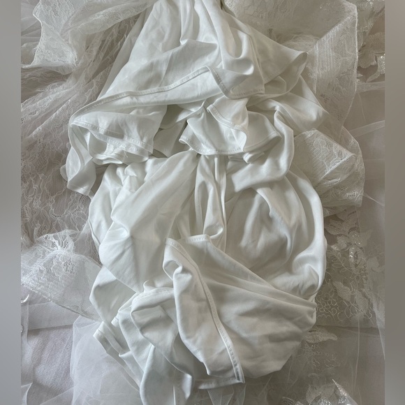 Everlasting Affection White Lace Mermaid Maxi Dress - Picture 9 of 10